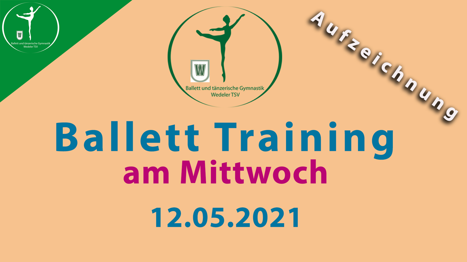 Read more about the article Ballett Training am Mittwoch 12.05.2021 | Livestream Ersatz